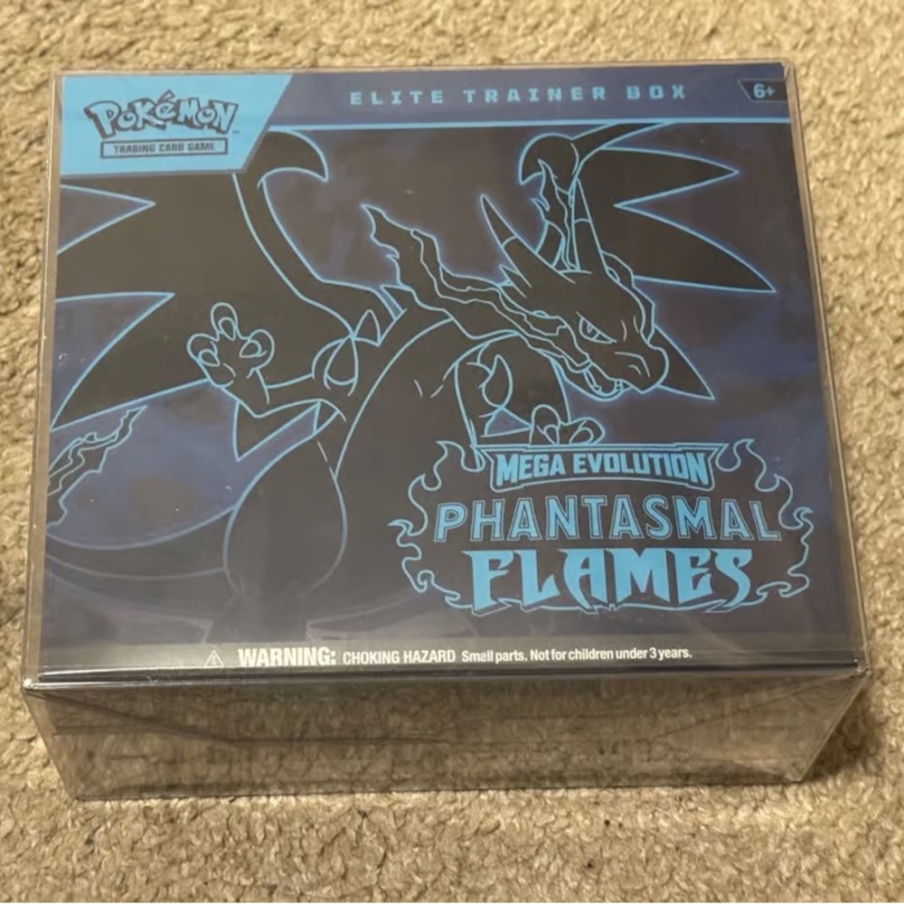 Pokemon Mega Evolution Phantasmal Flames Box - Black and Blue